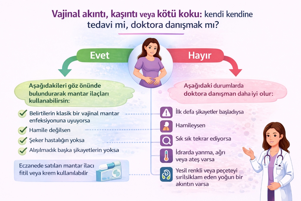 Vajinal Akıntı Kaşıntı Karar Ağacı - Doktor Danışma Rehberi