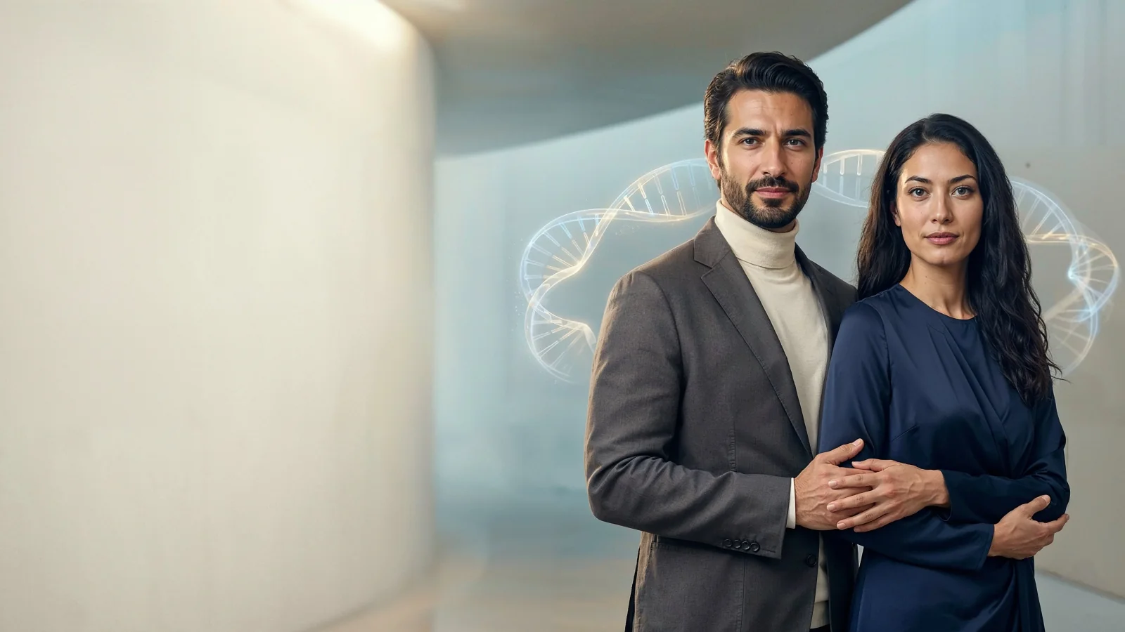 Akraba evliliği genetik riskleri ve DNA kalıtım illüstrasyonu